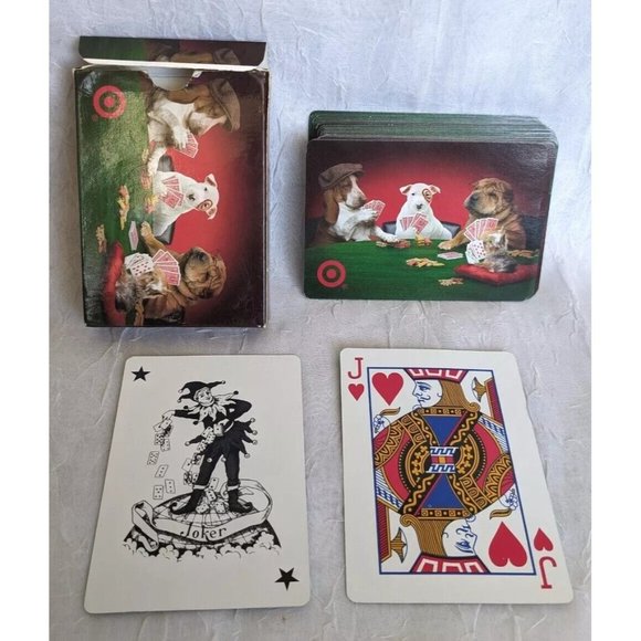 Lot Of 6 Playing Card Decks Target Dogs Miller Beer Shape Guitar Pic Axe Floral - Picture 3 of 15
